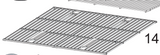 ASMOKE Cooking Grid / Upper Cooking Rack ASMOKE