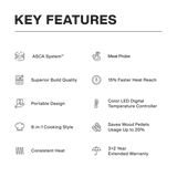 ASMOKE AS350/AS350DC Portable Wood Pellet Grill and Smoker | ASCA™ - ASMOKE