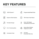 Package Discount : ASMOKE AS350 Portable Wood Pellet Grill and Smoker | ASCA™ & ASMOKE 100% Apple Wood Pellets - ASMOKE