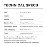 Package Discount : ASMOKE Skylights Wood Pellet Grill Smoker AS700P | ASCA™ & 100% Apple Wood Pellets - ASMOKE