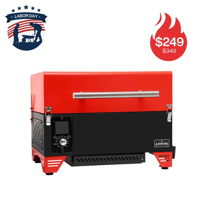 ASMOKE AS350/AS350DC Tragbarer Holzpellet-Grill und Smoker | ASCA™ 