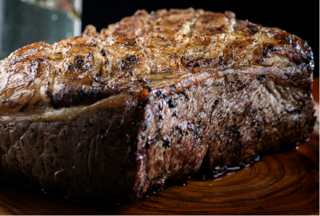 Smoked and Seared Rib-Eye Steaks