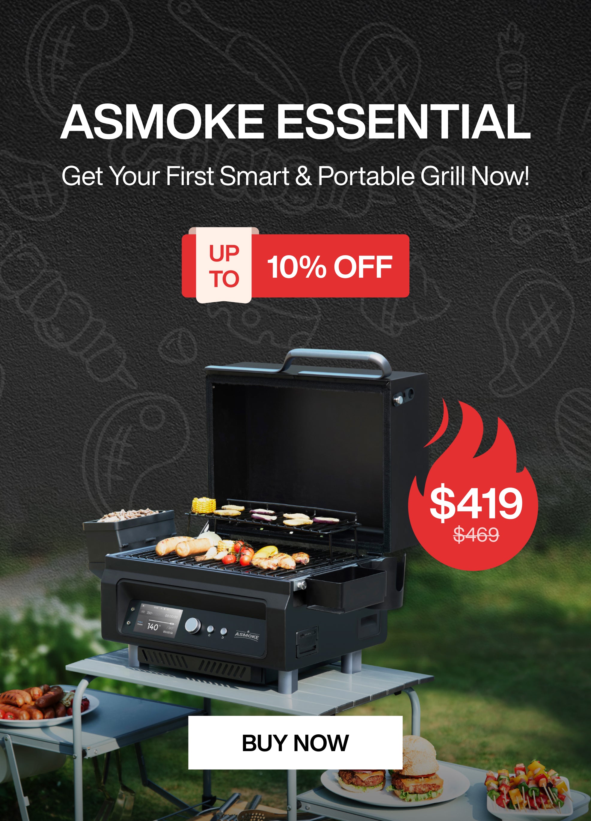 Asmoke ASMOKE Portable Pellet Grills & Smoker