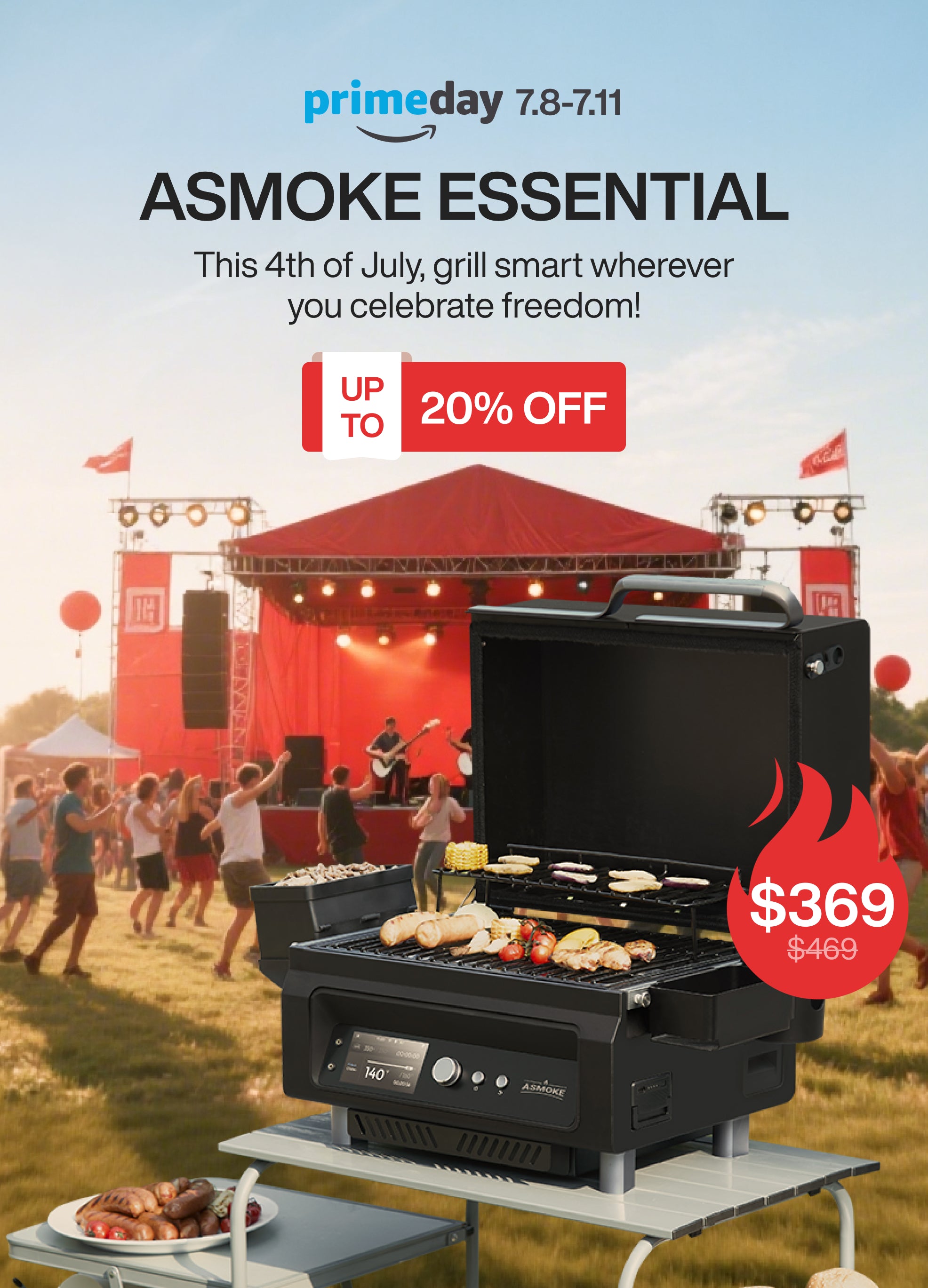 ASMOKE 300PORTABLE GRILL 新品 Amazon.com : ASMOKE Portable Wood Pellet Grill and Smoker