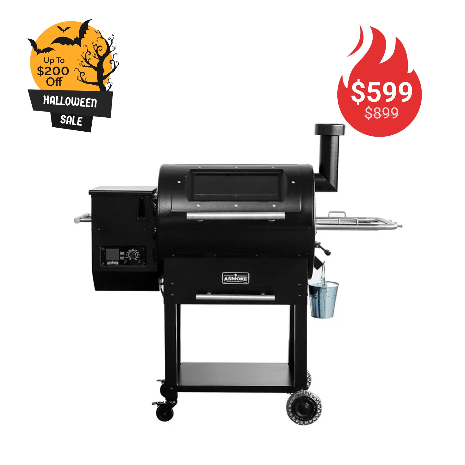ASMOKE Skylights Wood Pellet Grill Smoker AS700P | ASCA™