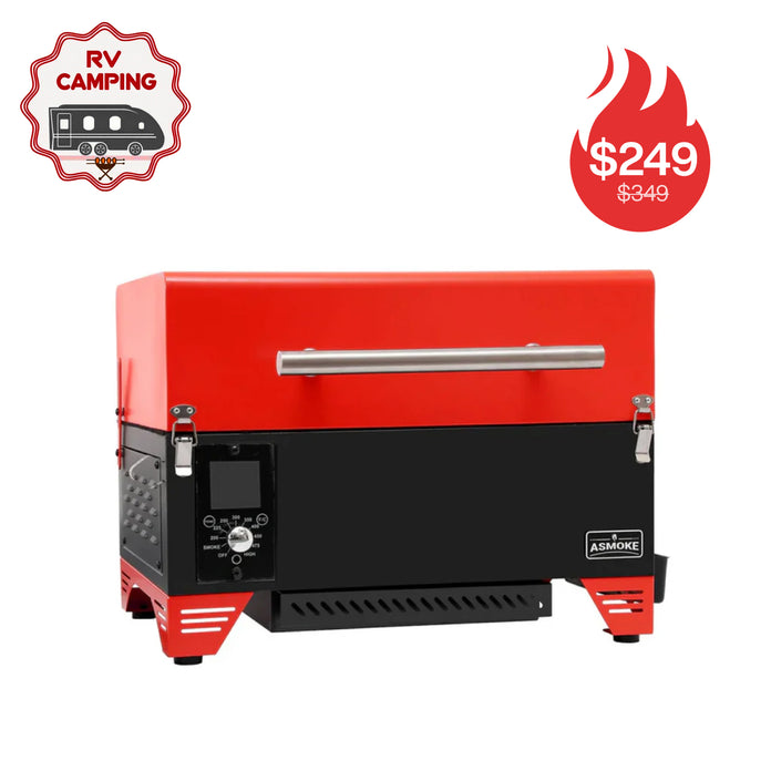 ASMOKE AS350/AS350DC Tragbarer Holzpellet-Grill und Smoker | ASCA™ 