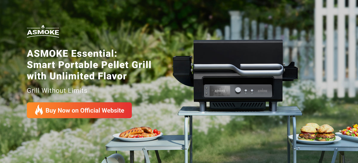 Asmoke ASMOKE Essential Portable Pellet Grill | Smart Outdoor Smoker