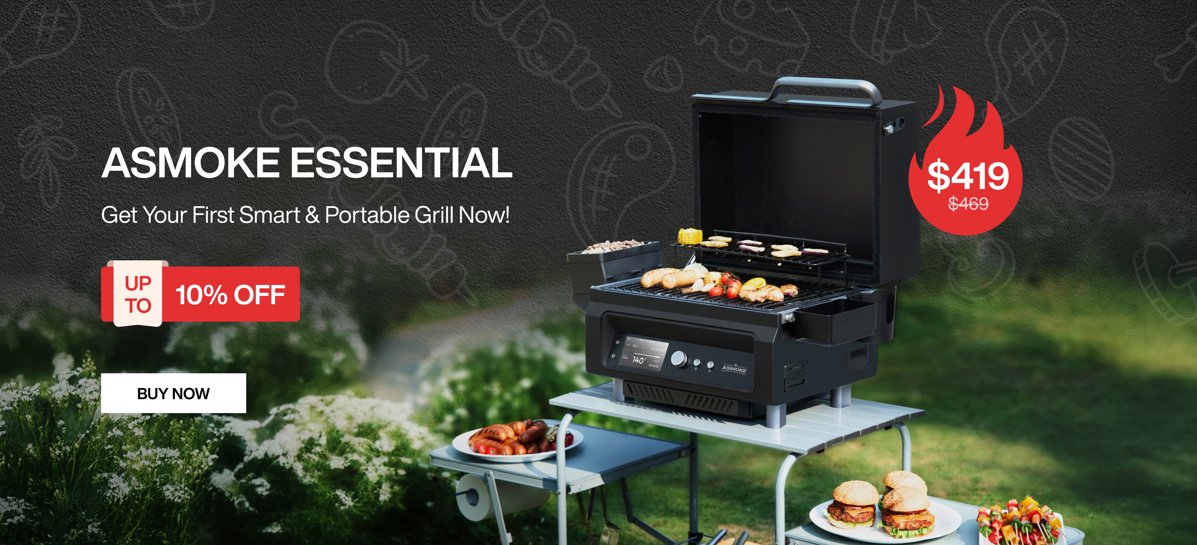 Asmoke ASMOKE Portable Pellet Grills & Smoker