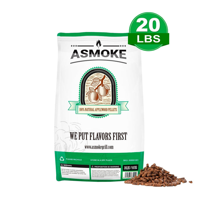 ASMOKE 100% Apple Wood Pellets - ASMOKE