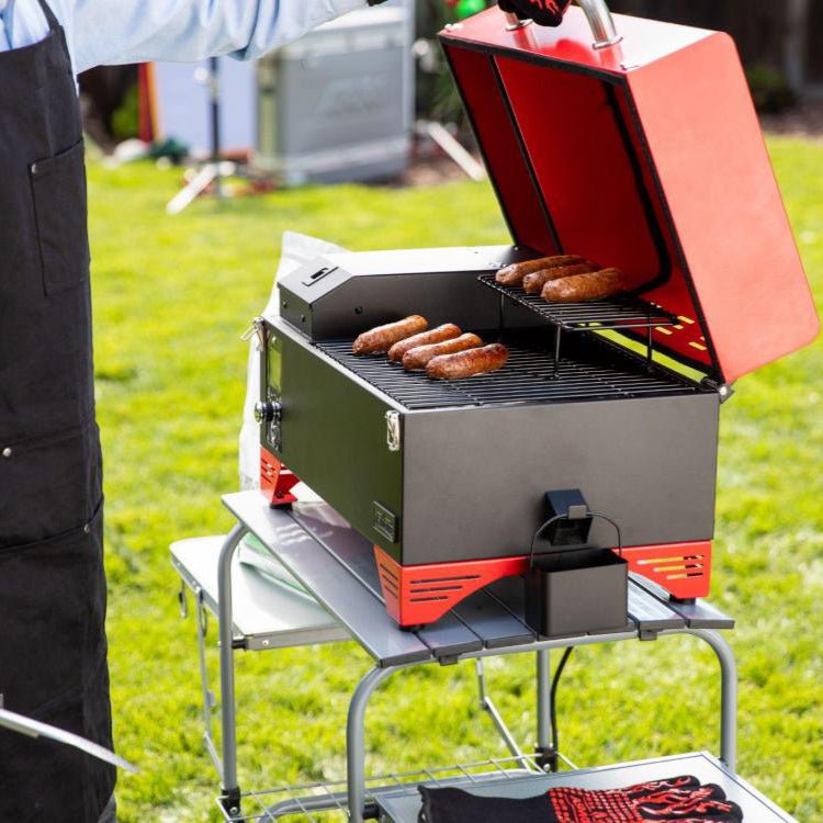 室外 スモーク グリル バーベキュー BBQ１台 4-6人用 AS300 黒 | www