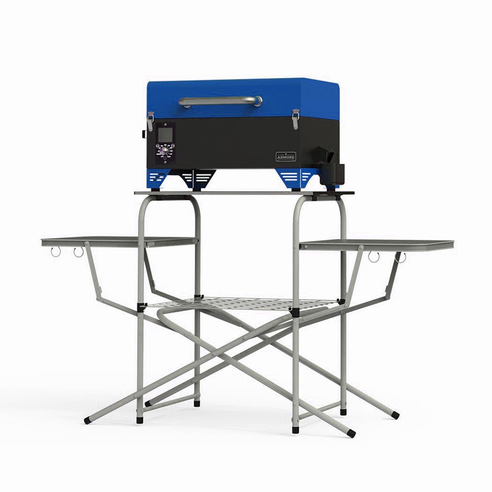 Package Discount : ASMOKE AS350 Portable Wood Pellet Grill and Smoker | ASCA™ & ASMOKE Foldable Portable Grill Table - ASMOKE