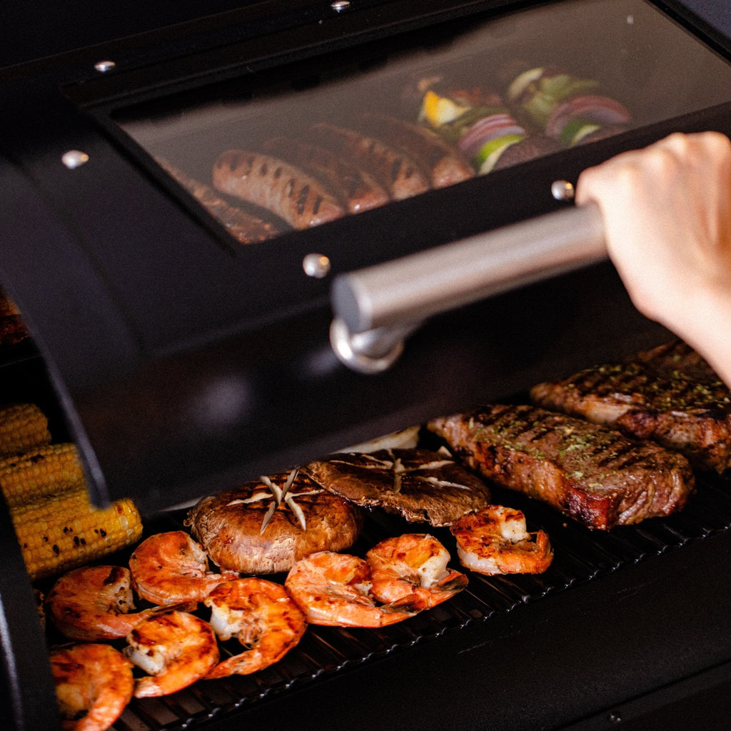 Package Discount : ASMOKE Skylights Wood Pellet Grill Smoker AS700P | ASCA™ & 100% Apple Wood Pellets - ASMOKE
