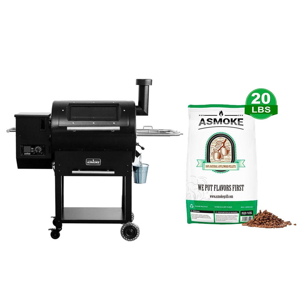 Package Discount : ASMOKE Skylights Wood Pellet Grill Smoker AS700P | ASCA™ & 100% Apple Wood Pellets - ASMOKE
